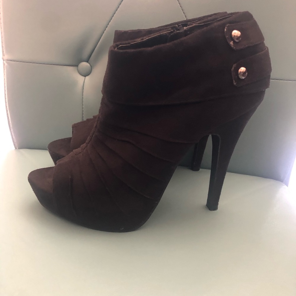 Paprika black suede women’s heels/shoes